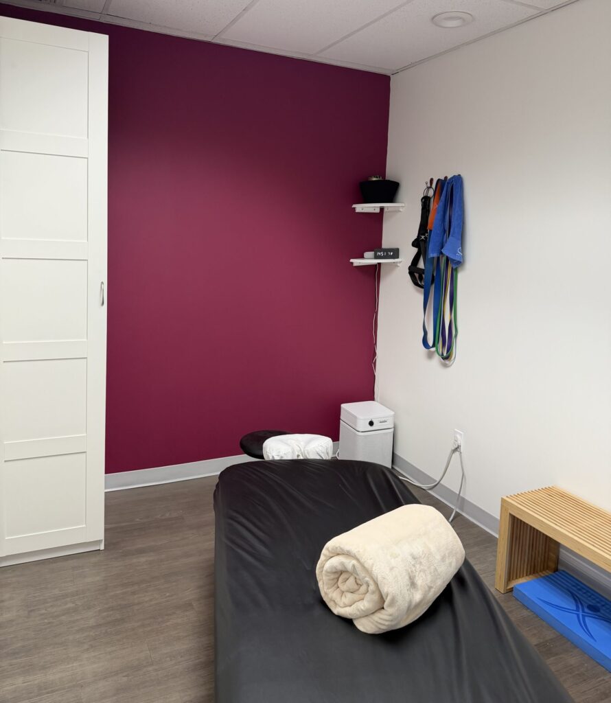 massage therapist workspace at The Bodyhood in Sandy Springs